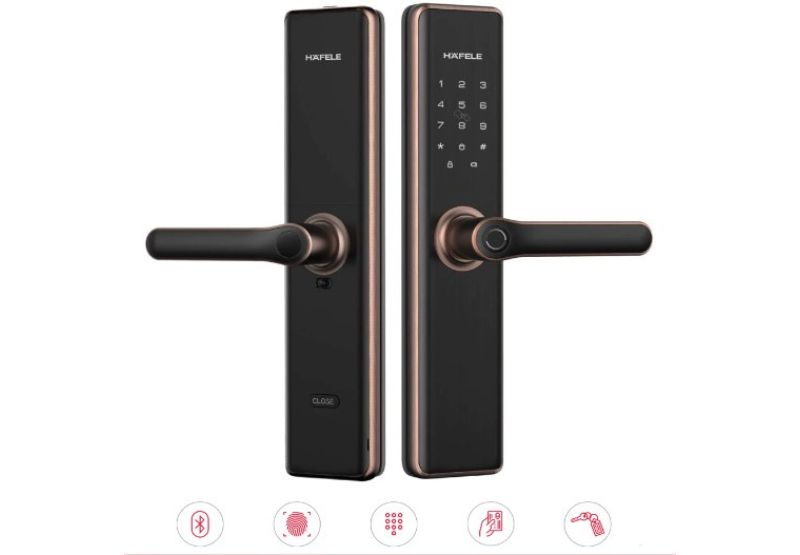 Khóa điện tử Hafele DL7600 BLE glossy copper 912.20.238 3 Khóa điện tử Hafele DL7600 BLE glossy copper 912.20.238