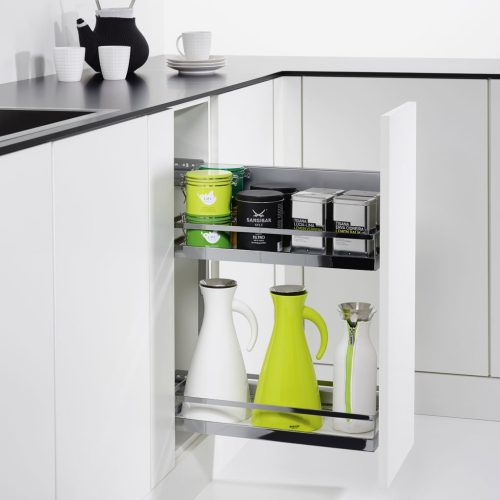 Phụ kiện tủ bếp Hafele 545.53.761 bộ 2 rổ ARENA COMFORT II, 250m, mở trái