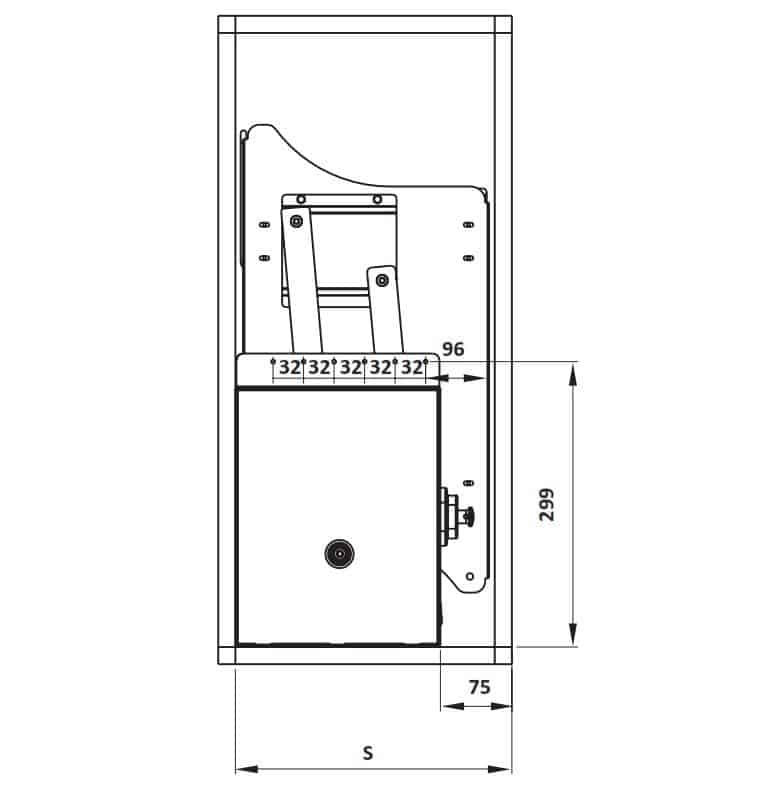 Rổ bát đĩa di động lướt tròn Lento Hafele 504.76.004 Inox 304 4 Kích thước của Rổ bát đĩa di động lướt tròn Lento Hafele 504.76.004 Inox 304