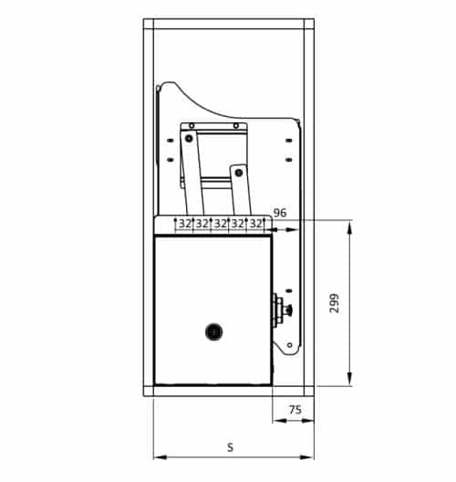 Rổ bát đĩa di động lướt tròn Lento Hafele 504.76.007 Inox 304 5 Kích thước của Rổ bát đĩa di động lướt tròn Lento Hafele 504.76.007 Inox 304