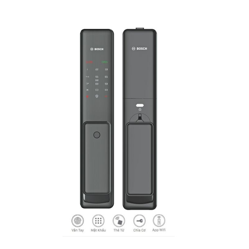 Khóa cửa thông minh Bosch FU750 EU Gray 3 Khóa cửa thông minh Bosch FU750 EU Gray