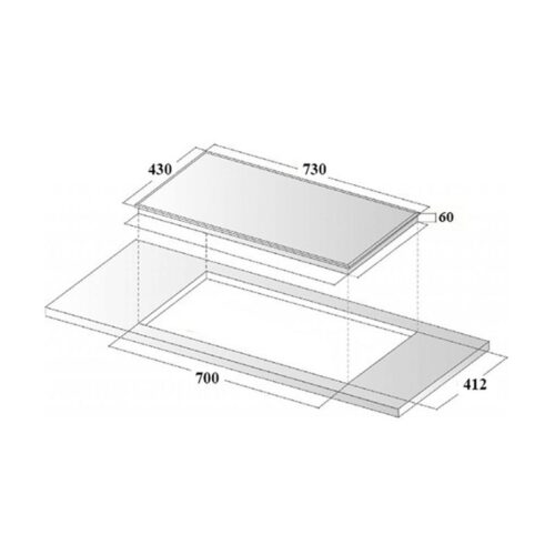 Bếp điện từ 2 vùng nấu Eurosun EU-TE703PLUS 2 Bếp điện từ 2 vùng nấu Eurosun EU-TE703PLUS