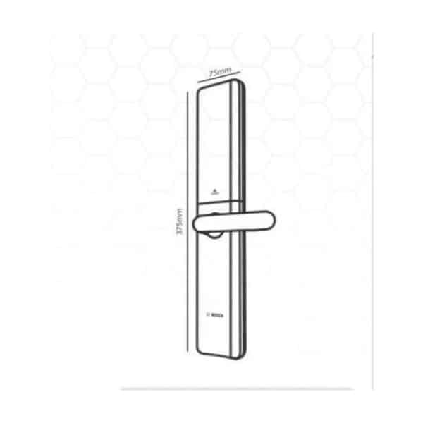 Kích thước của Khóa cửa điện tử Bosch ID80 EU Kích thước của Khóa cửa điện tử Bosch ID80 EU