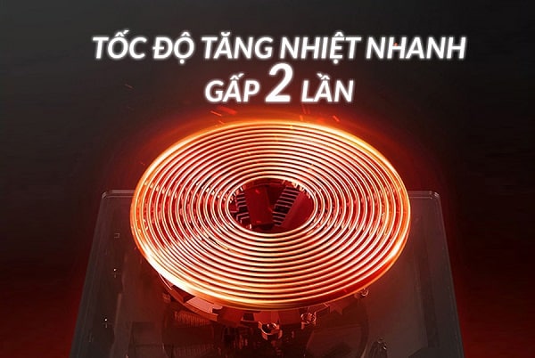 Tốc độ gia nhiệt của bếp từ kết hợp hồng ngoại Eurosun EU-TE259Pro Tốc độ gia nhiệt của bếp từ kết hợp hồng ngoại Eurosun EU-TE259Pro