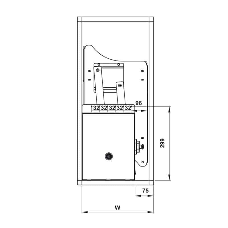 Kích thước Bộ rổ bát đĩa Hafele Lento 504.76.012 Kích thước Bộ rổ bát đĩa Hafele Lento 504.76.012