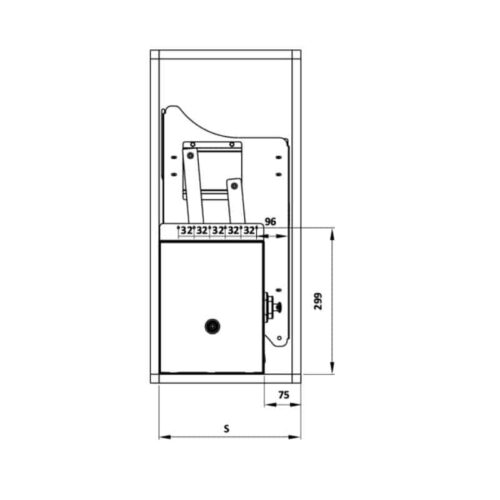 Rổ bát đĩa di động Cucina Lento 504.76.138 900mm Inox 304/ Xám 5 Kích thước Rổ bát đĩa di động Cucina Lento 504.76.138