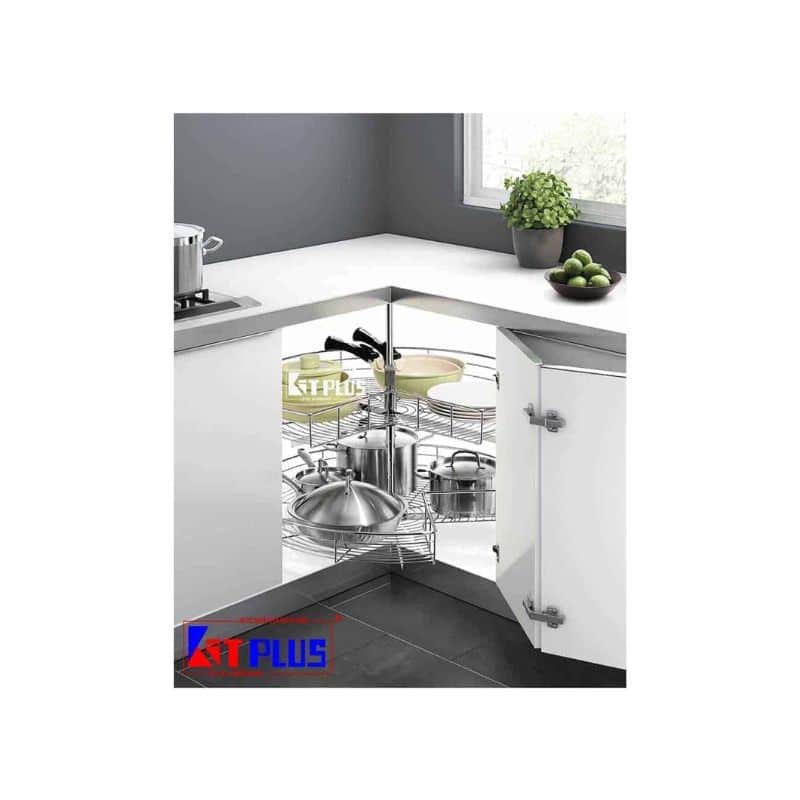 Mâm xoay Inox mờ cao cấp mở 3/4 - 270 Kit Plus DK.270 Mâm xoay Inox mờ cao cấp mở 3/4 - 270 Kit Plus DK.270