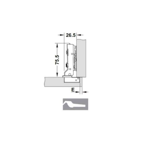Bản lề Cucina Legato 334.00.031 Inox 304 3 Bản lề Cucina Legato 334.00.031 Inox 304