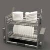 Rổ bát đĩa di động Cucina Lento 504.76.137 800mm Inox 304/ Xám 1 Rổ bát đĩa di động Cucina Lento 504.76.137 800mm Inox 304/ Xám