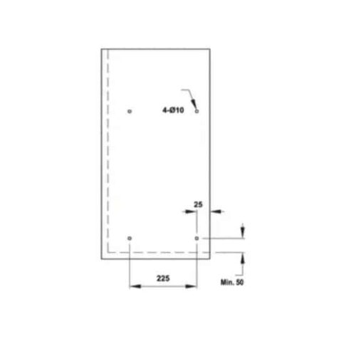 Rổ bát đĩa không khung Presto Hafele 544.40.025 Inox 304 3 Kích thước của Rổ bát đĩa không khung Presto Hafele 544.40.025 Inox 304