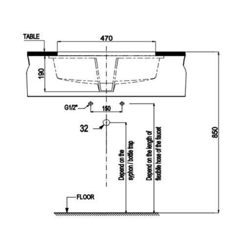 chi tiet chau lavabo am ban sapporo 545 hafele 588 79 014