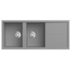 Chậu rửa bát Granite Sink Livello Smart 1160 – Grey 2 chau rua bat granite sink livello smart 1160 grey