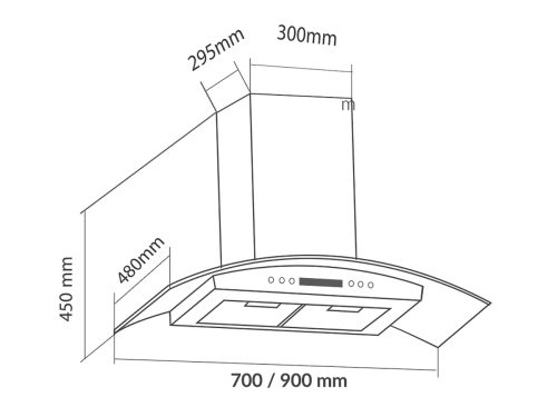 Máy hút mùi gắn tường EUROSUN EH-90K11E 4 may hut mui gan tuong eurosun eh 90k11e 1 1