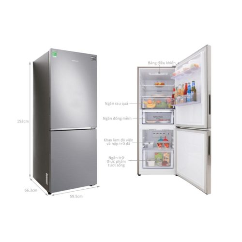 Tủ Lạnh 2 cánh Inverter 280 Lít Samsung RB27N4010S8 5 kich thuoc tu lanh 2 canh inverter 280 lit samsung rb27n4010s8