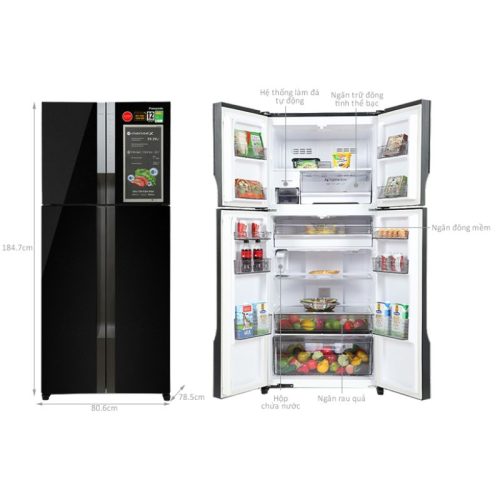Tủ Lạnh 4 Multi Door Inverter 550 Lít Panasonic NR-DZ601YGKV 5 kich thuoc tu lanh 4 multi door inverter 550 lit panasonic nr dz601ygkv