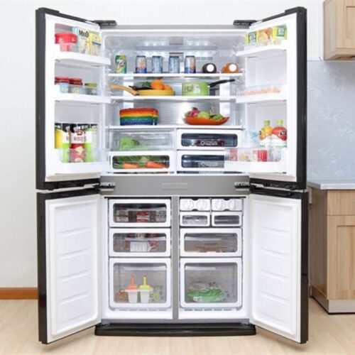 Tủ lạnh 4 cánh 556 lít Sharp SJ-FX630V-ST 3 anh tu lanh 4 canh 556 lit sharp sj fx630v st
