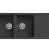 chau rua bat konox granite livello 1160 black min