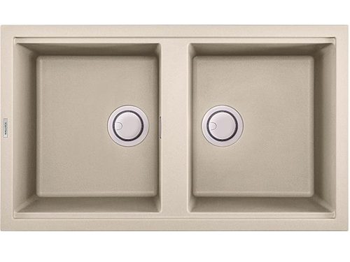 Chậu rửa đá Granite Malloca màu kem Bianco G45062