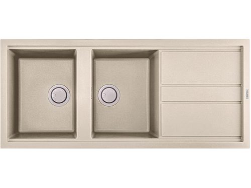 Chậu rửa đá Granite Malloca màu kem Bianco G50062