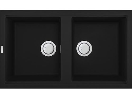 Chậu rửa đá Granite Malloca màu đen NERO G-45040