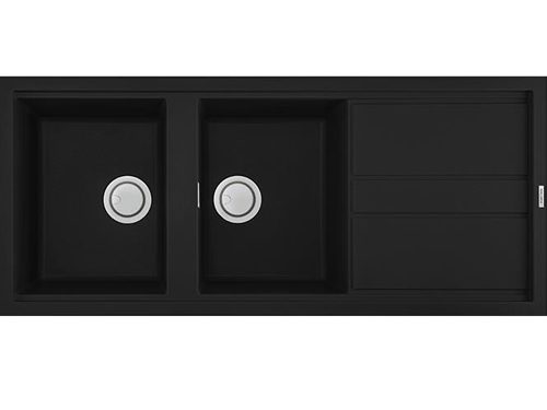 Chậu rửa đá Granite Malloca màu đen NERO G-50040