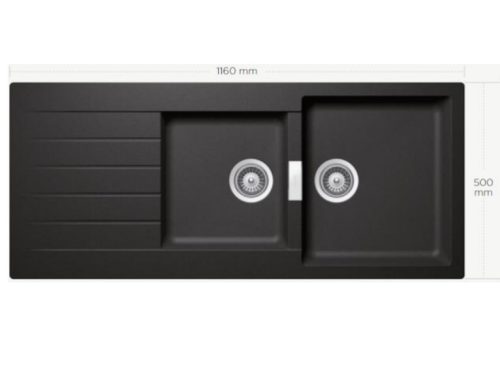 Chậu rửa chén bát BOSCH HMH.SIGNUS D200 MÀU ĐEN