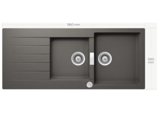 Chậu rửa chén bát BOSCH HMH.SIGNUS D200 MÀU XÁM