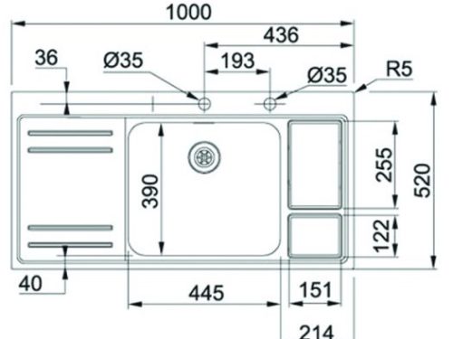 franke lax 211 w 45 1