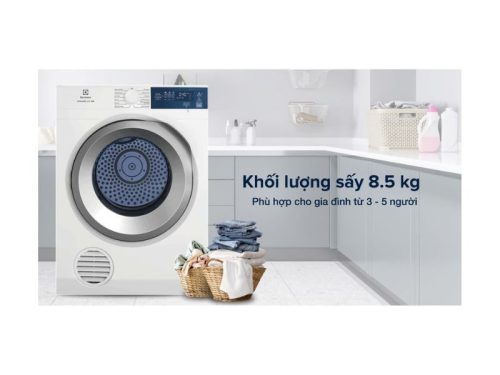 Máy sấy thông hơi Electrolux EDS854J3WB 4 Máy sấy thông hơi Electrolux EDS854J3WB dùng cho gia đình có ít người