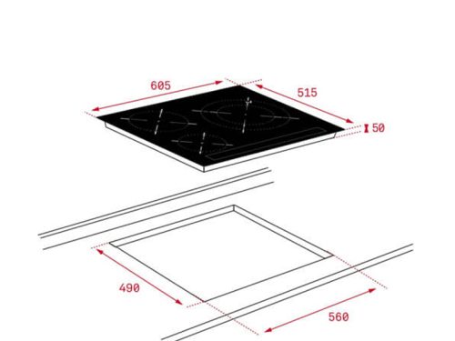 Bếp điện từ TEKA ITF 65320 BK MSP 112510016 4 teka itf 65320 bk msp 1