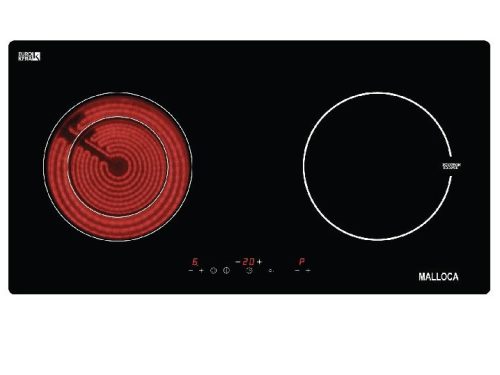 Bếp điện từ Malloca MH-02IR TB kính âm 1 điện 1 từ