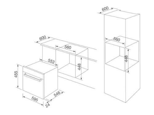 Kích thước của Lò Vi Sóng Malloca MW-40CP