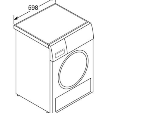 Kích thước của Máy sấy quần áo Bosch WTW85560BY