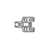 Đế bản lề Metalla SM Inox Hafele 315.98.570 2 Đế bản lề Metalla SM Inox Hafele 315.98.570