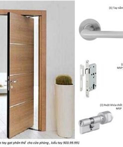 Tay nắm gạt có nắp che cửa phòng Hafele 903.99.991