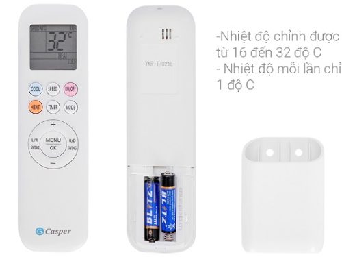Điều hòa 1 chiều Casper GC09IS33 5 Điều khiển Điều hòa 1 chiều Casper GC09IS33