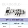Bản lề inox cong 1/2 Eurogold EWS102 1 Bản lề inox cong 1/2 Eurogold WS02