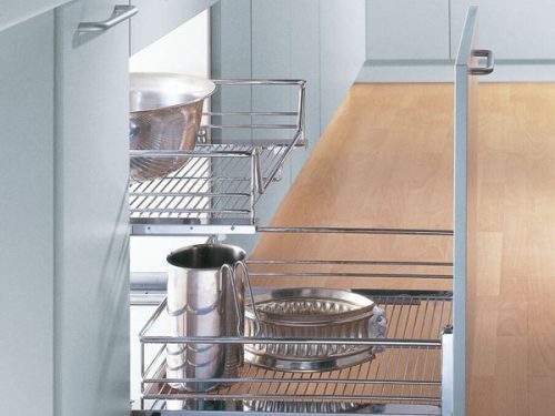Rổ kéo tủ bếp dưới Hafele 540.24.607