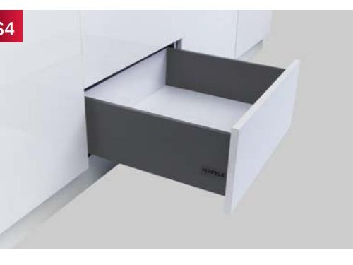 Ray hộp Alto-S chiều cao 170mm Hafele 552.36.755