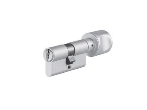 Ruột khóa 1 đầu chìa, 1 đầu vặn, 5 chìa Hafele 916.63.099, 70mm Đồng thau