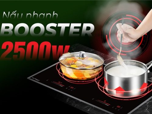 Chế độ booster của bếp từ kết hợp hồng ngoại Eurosun EU-TE259Pro