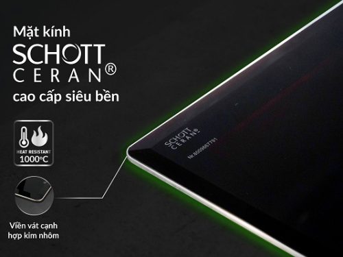Mặt kính của bếp từ kết hợp hồng ngoại Eurosun EU-TE799Pro
