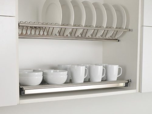 Giá để bát đĩa inox cố định 2 tầng Inoxen BV60