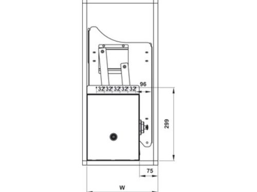 Bộ rổ bát đĩa di động Hafele Lento 504.76.407 800mm 4 Bộ rổ bát đĩa di động Hafele Lento 504.76.407 800mm