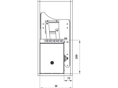 Bộ rổ bát đĩa Hafele Lento 504.76.019 600mm 3 Bộ rổ bát đĩa Hafele Lento 504.76.019 600mm