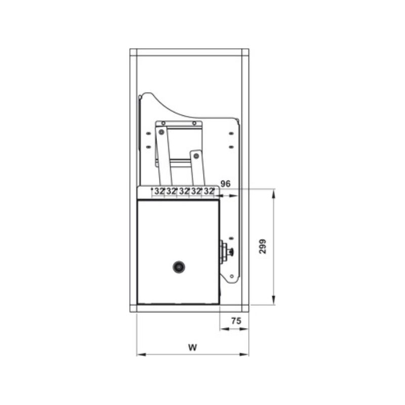 Bộ rổ bát đĩa Hafele Lento 504.76.019 600mm Bộ rổ bát đĩa Hafele Lento 504.76.019 600mm