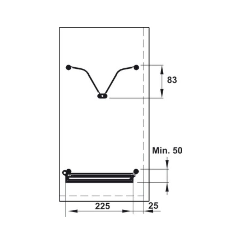 Bộ rổ bát đĩa Hafele Presto 544.40.023 600mm Bộ rổ bát đĩa Hafele Presto 544.40.023 600mm