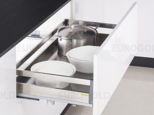 Giá xoong nồi hộp gắn tủ dưới inox 201 Eurogold EU130750