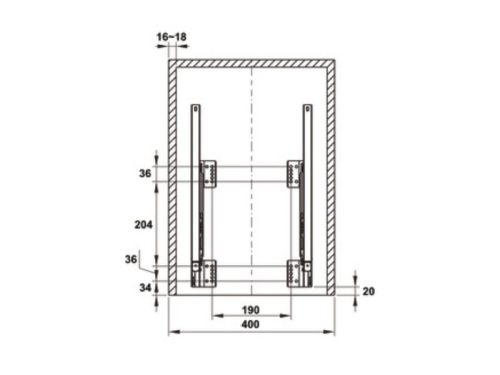 Thùng rác gắn cánh Cucina Viola 503.48.504