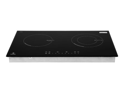 Mặt kính bếp từ kết hợp hồng ngoại Pramie PRTH-2101 2 vùng nấu lắp âm